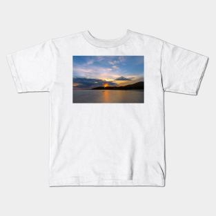 Sunrise Dreams: A Boat and the Sea Kids T-Shirt